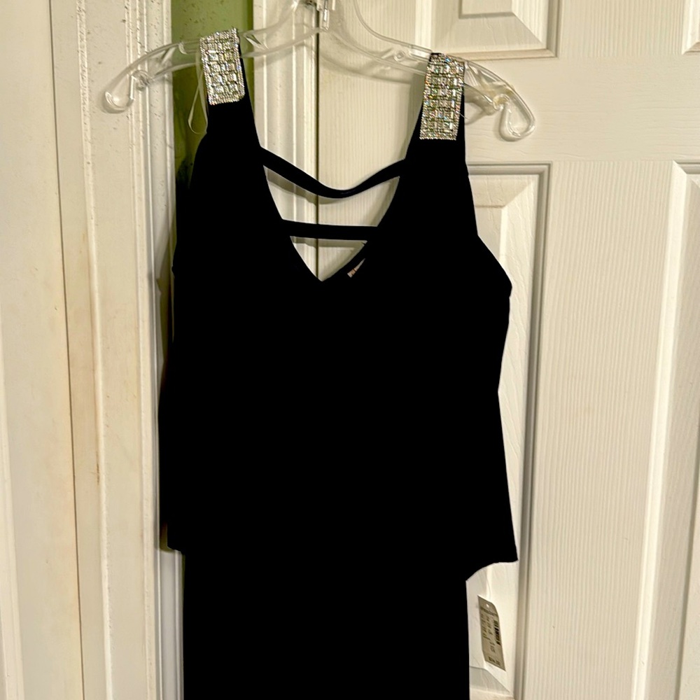 Dress Barn navy blue cocktail dress